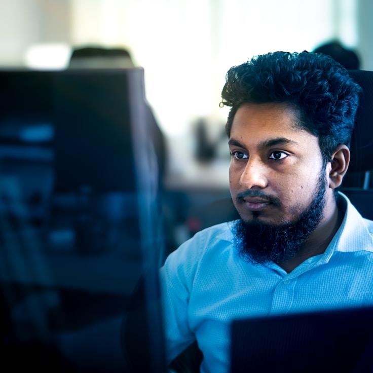 Mobile app development process showing collaborative team environment